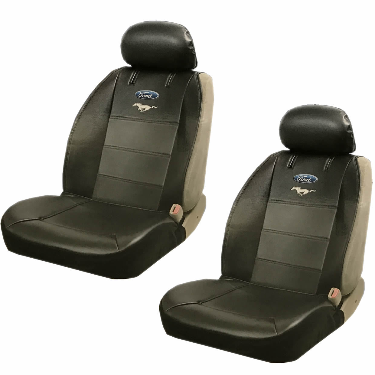 Ford Mustang Logo Seat Covers - Velcromag