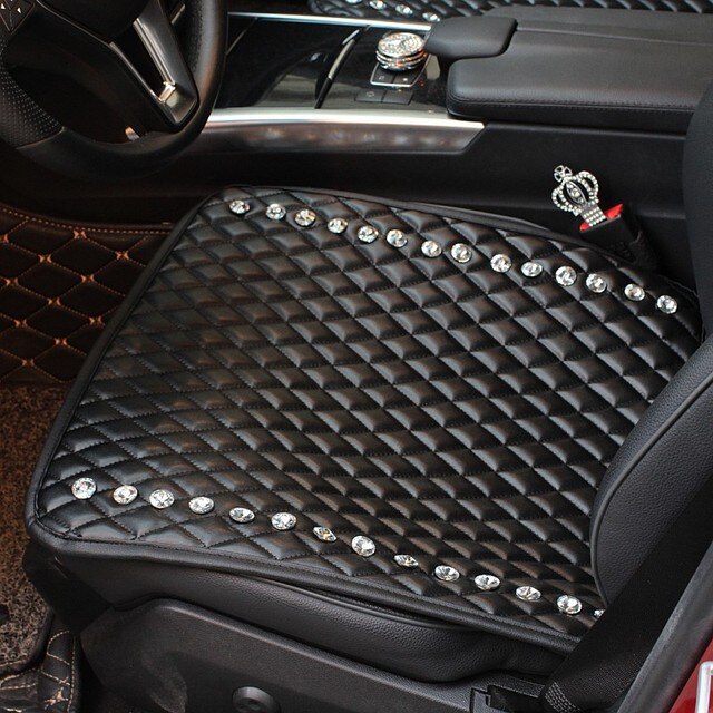 Diamond Leather Car Seat Cushion Universal Size Auto Seat Covers