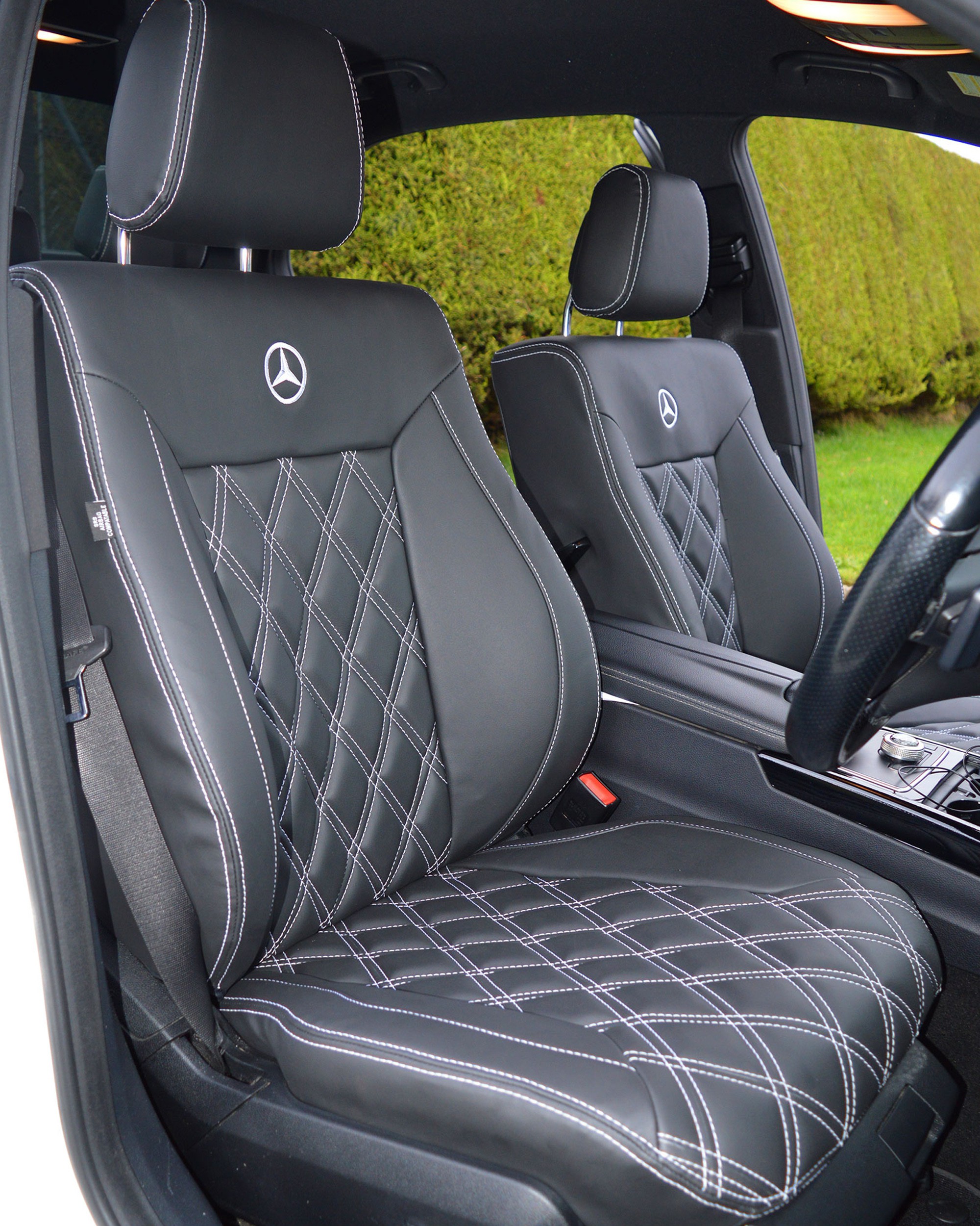 MERCEDES-BENZ M-CLASS ALL YEARS BLACK REAR WATERPROOF SEAT COVERS