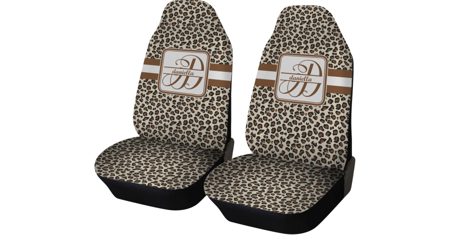 Leopard Print Car Seat Covers (Set of Two) (Personalized) - YouCustomizeIt