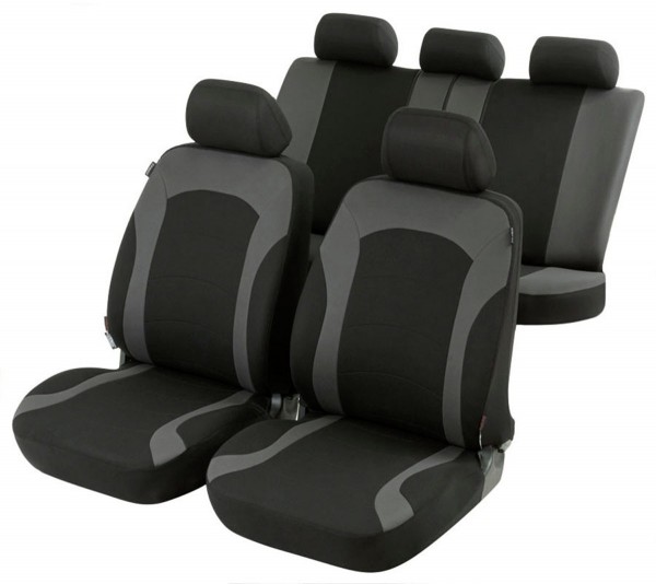 Audi Q3, seat covers, black, grey, complete set, | carseatcovers24.co.uk