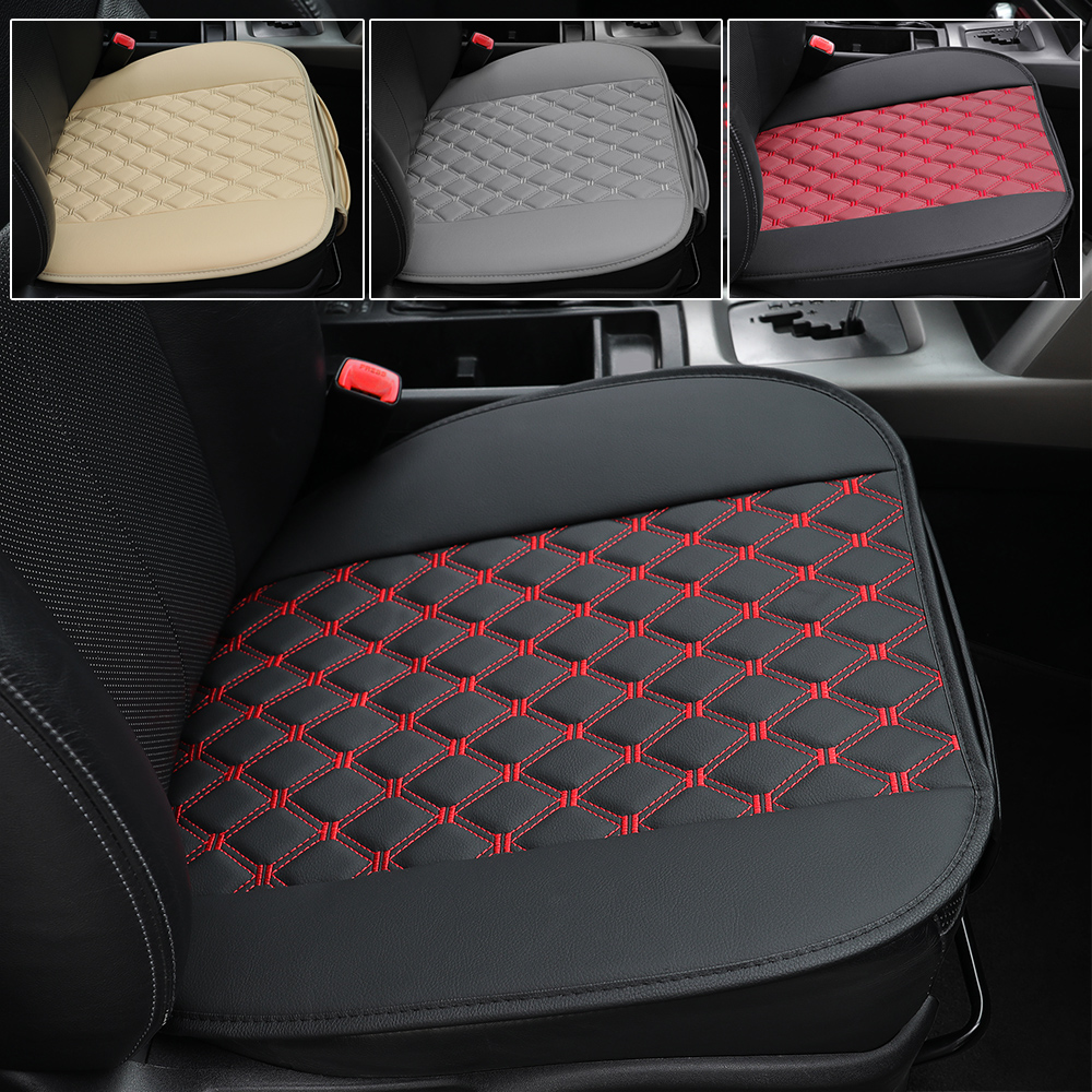 Universal Breathable Car Front Seat Cover Cushion Mat PU Leather Half