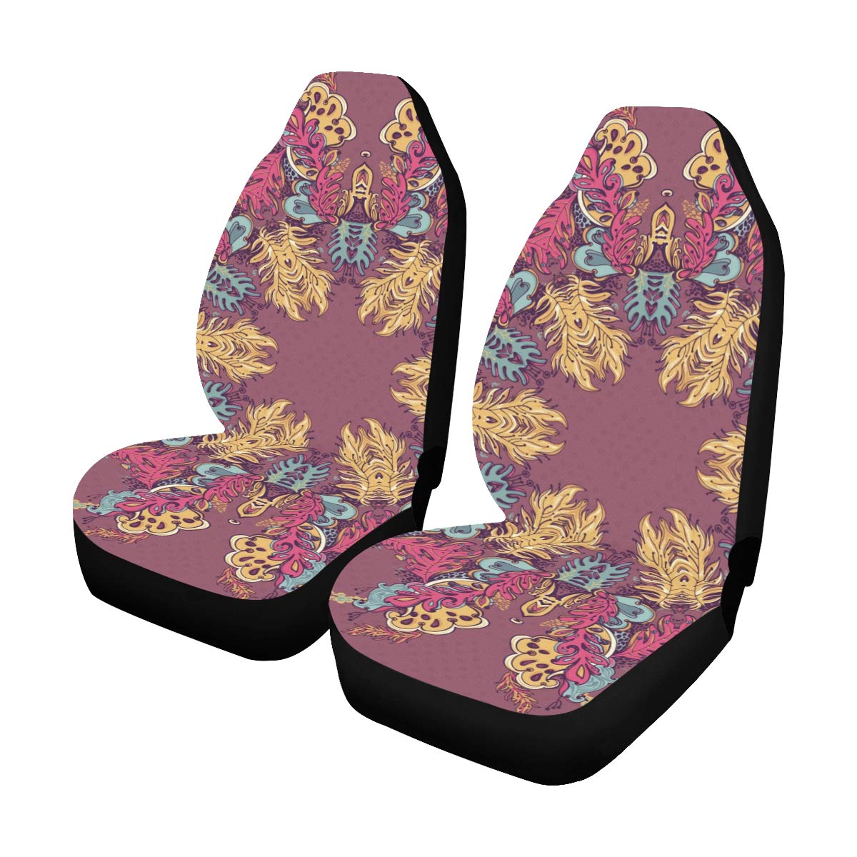 Amazon.com: Universal Car Seat Covers Front Seats 2pc Floral Vintage