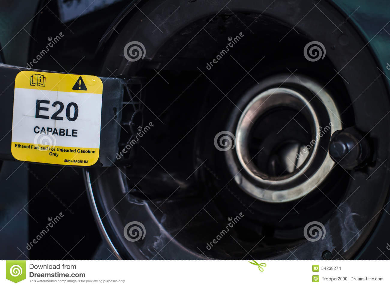 Car Fuel Tank Cover Opened. Stock Photo - Image of refill, diesel: 54238274