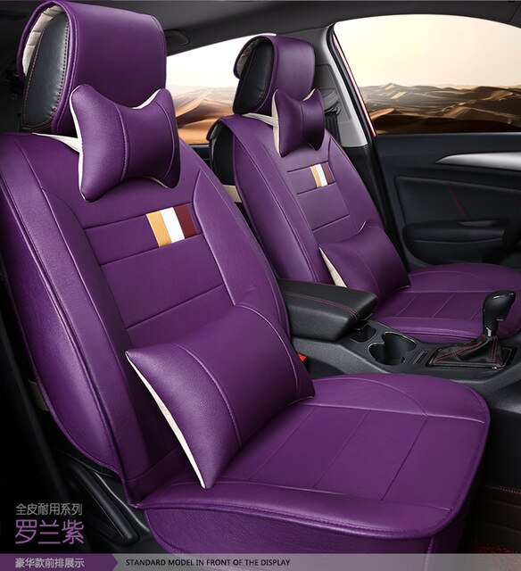 2016 purple High grade Universal car seat covers fashion car Head Neck