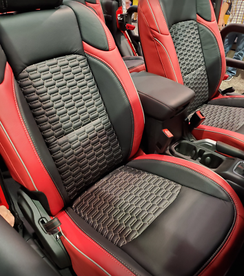 2020 2021 Jeep Gladiator Sport S Overland Custom Leather Seat Covers w