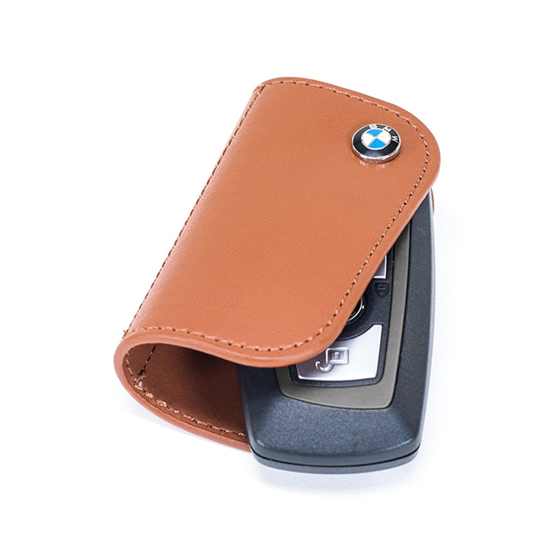 Amazon.com: BMW Genuine Brown Leather Key Case OEM: Automotive