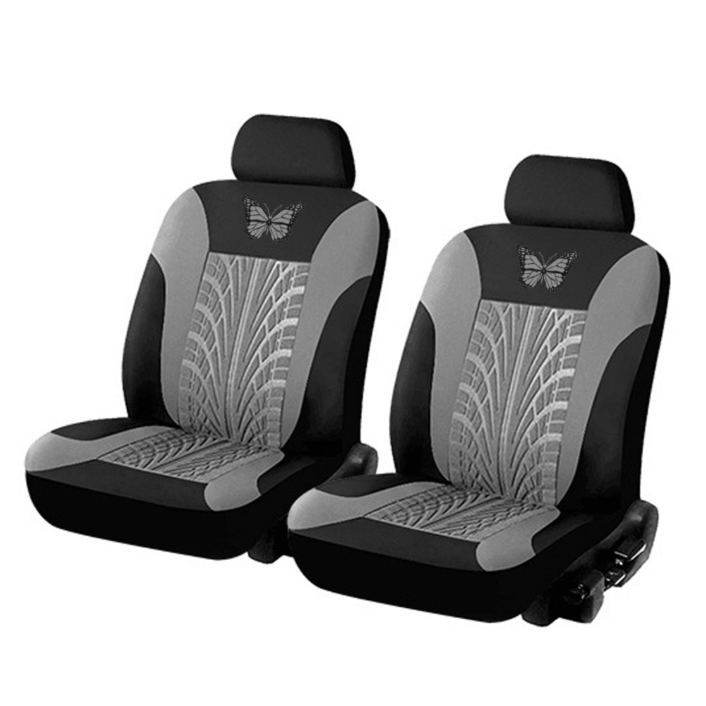 General Car Seat Cover Set Universal ButterflyPattern Embroidery Car