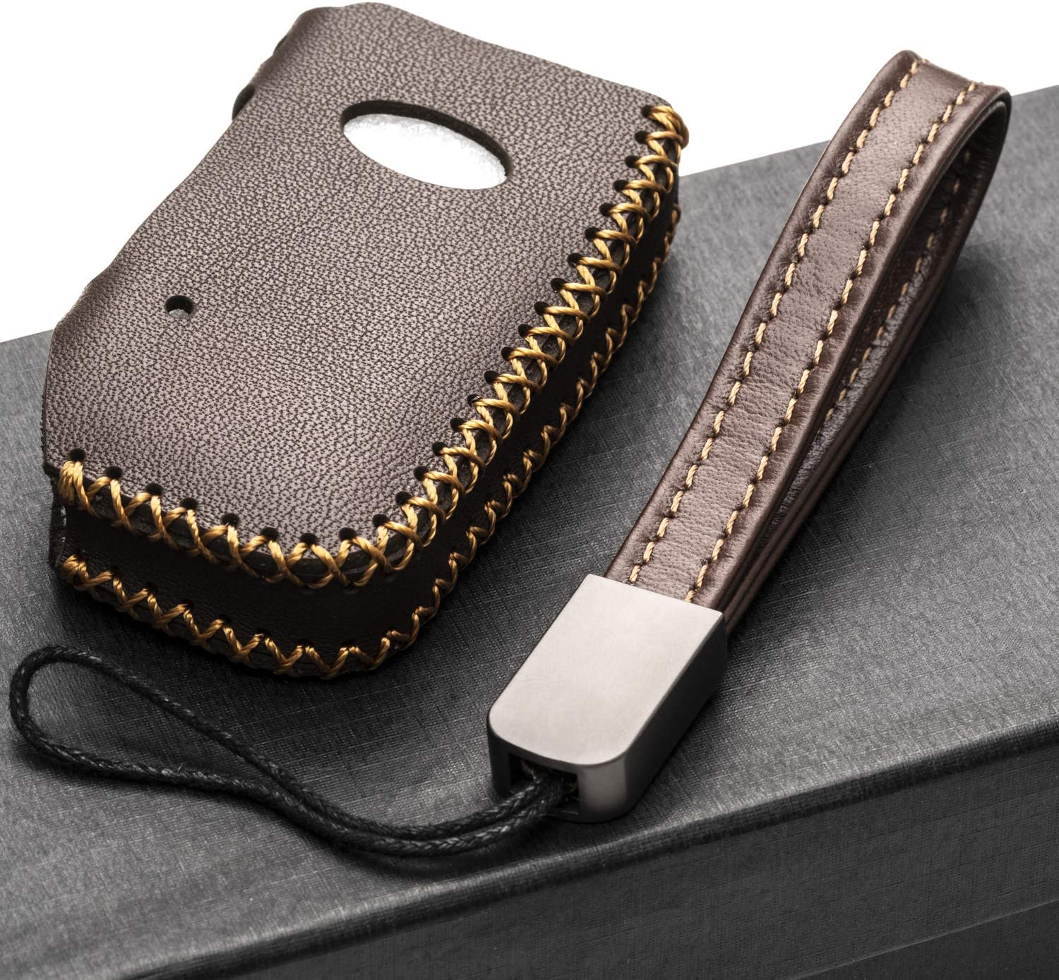 Kia Forte Vitodeco Genuine Leather Smart Key Fob Case Cover Protector