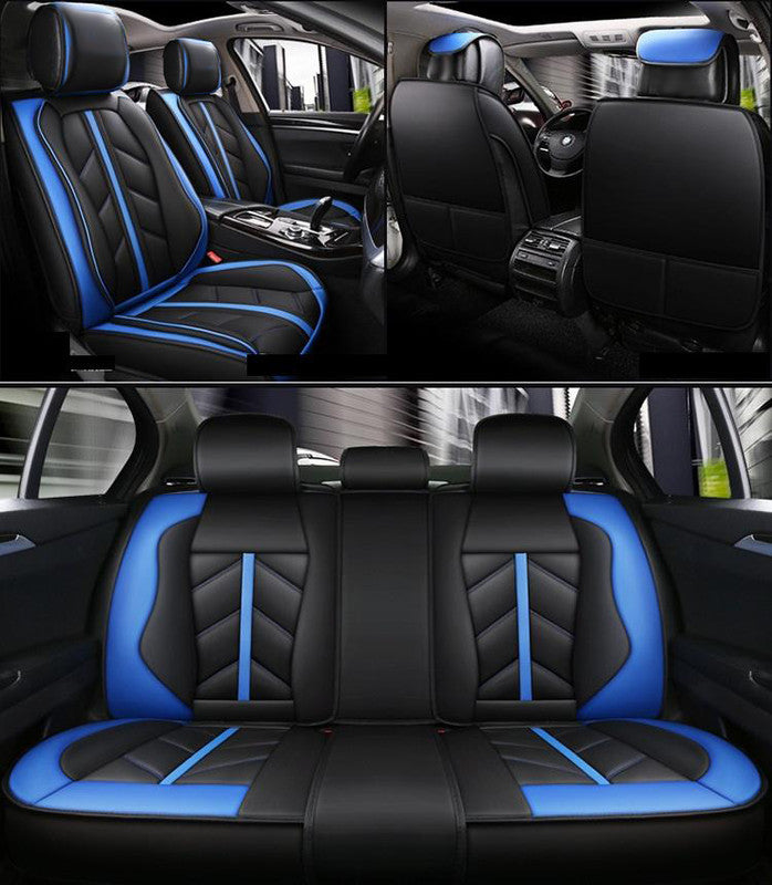 KVD Superior Leather Luxury Car Seat Cover for Hyundai Venue Black + B