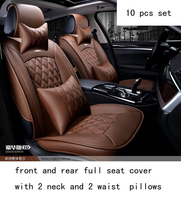 luxury red black waterproof firm diamond pu leather car seat covers