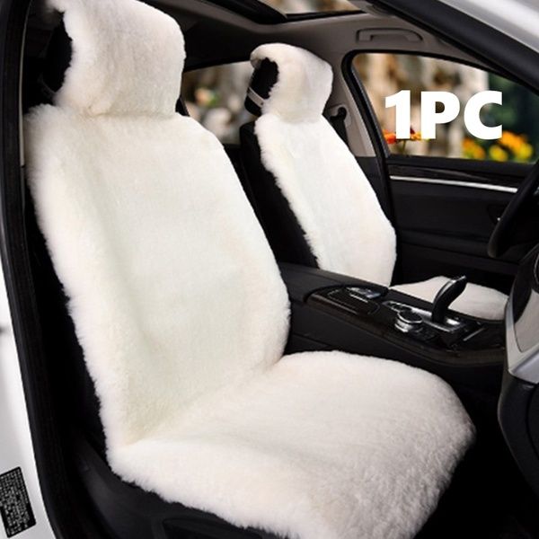 Universal Wool Car Seat Cover Faux Fur Imitation Wool Sheepskin Fur Car