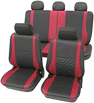 Amazon.fr : Exclusive Red & Black Luxury Seat Covers