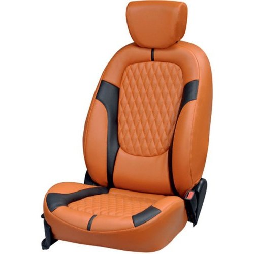 Black and Orange Plain Leather Car Seat Cover, Rs 1200 /set Vaishnavi