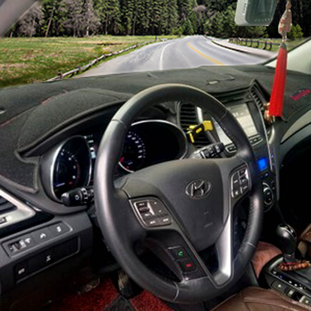 Car Dashboard Dash Mat Anti-Sun Guard Decor Pad Fits Hyundai Santa Fe