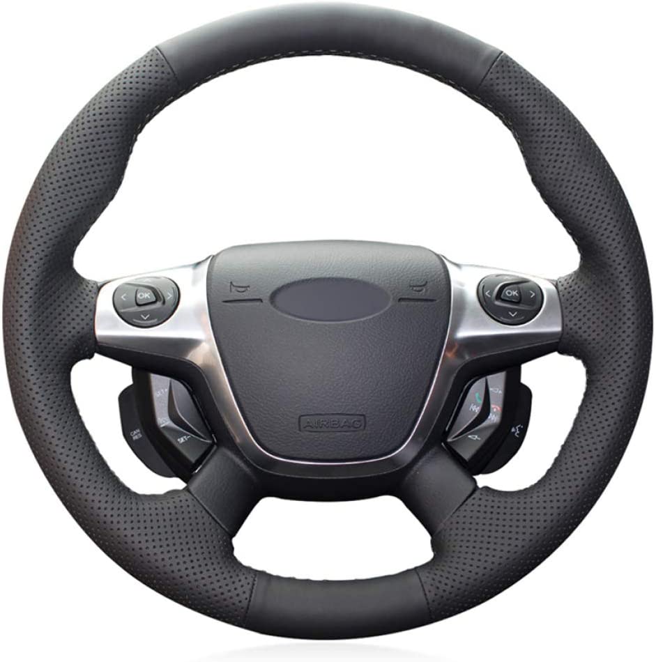 Amazon.com: MVMTVT Car Steering Wheel Cover for Ford Focus 3 2012-2014