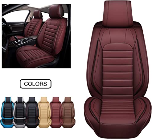 Amazon.com: OASIS AUTO Leather Car Seat Covers, Faux Leatherette