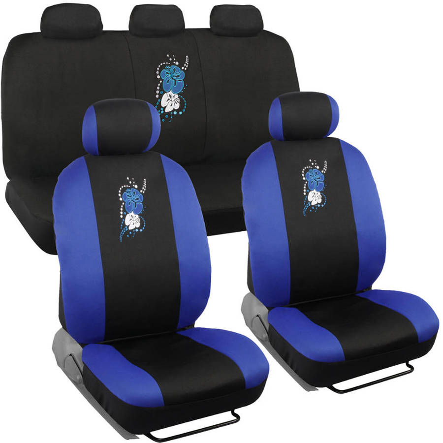 BDK Blue Hawaiian Design Car Seat Covers, 9 Piece Set - Walmart.com