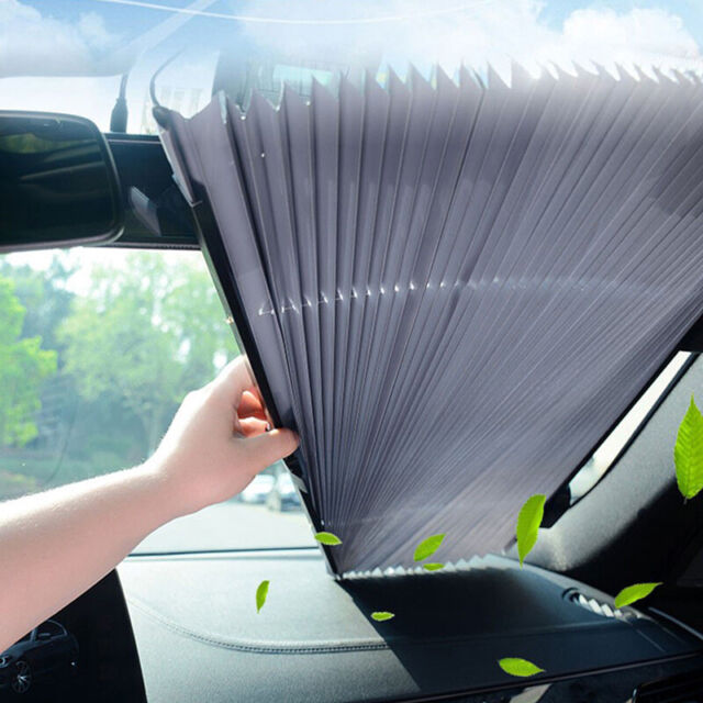 45CM Car Window Screen Sun Shade Retractable Cover Windshield Sunshade