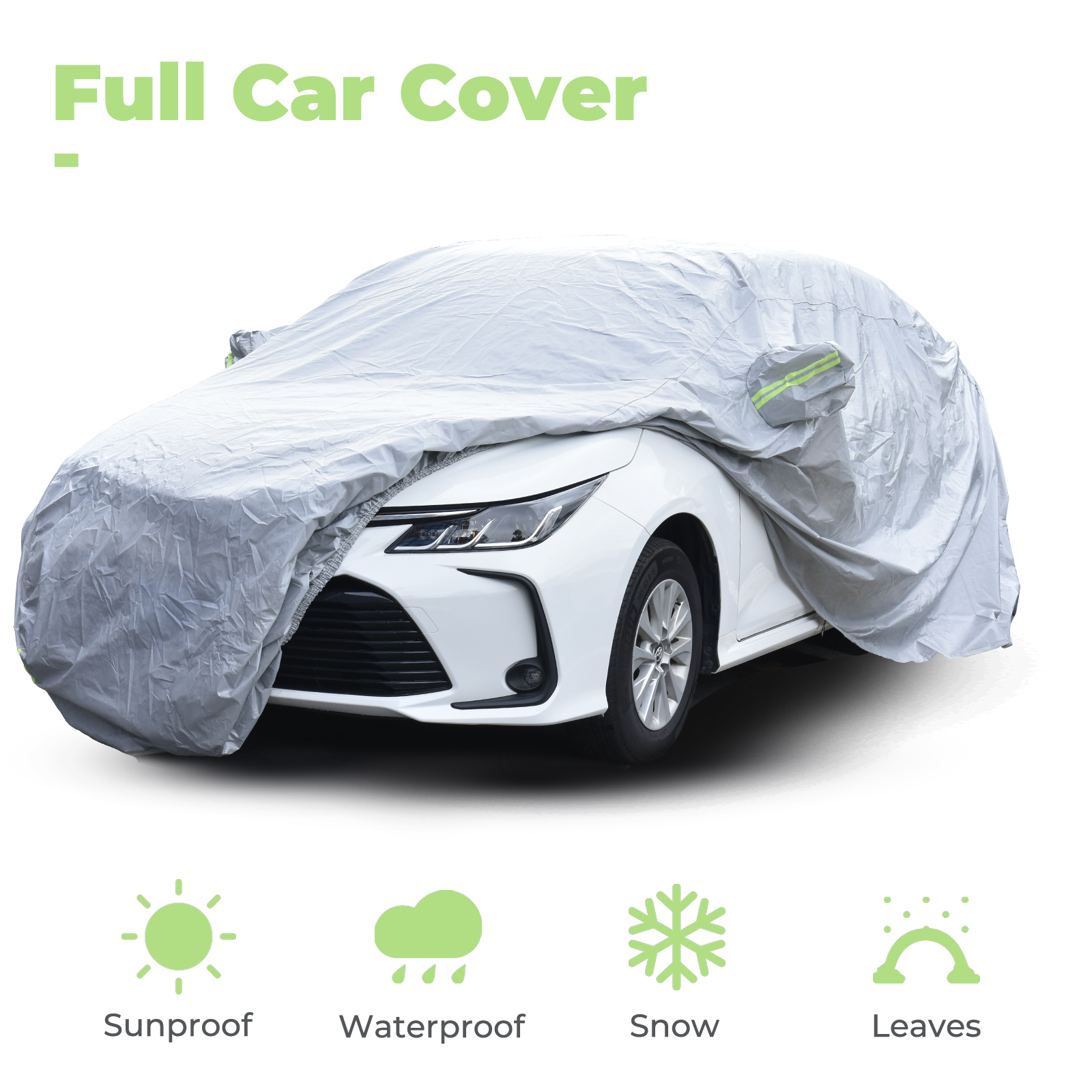 Car Cover Fit for For Universal Outdoor Breathable Sun Dustproof Auto