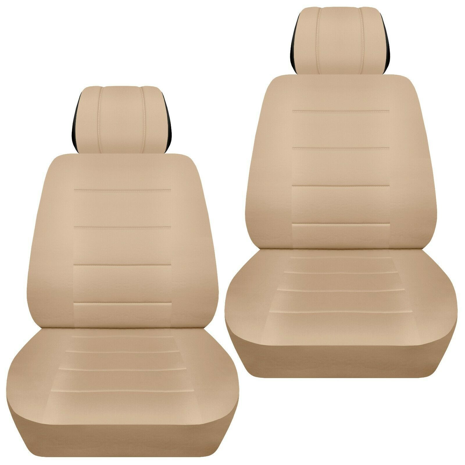 Front set car seat covers fits Chevy Spark 2013-2020 solid sand - Seat