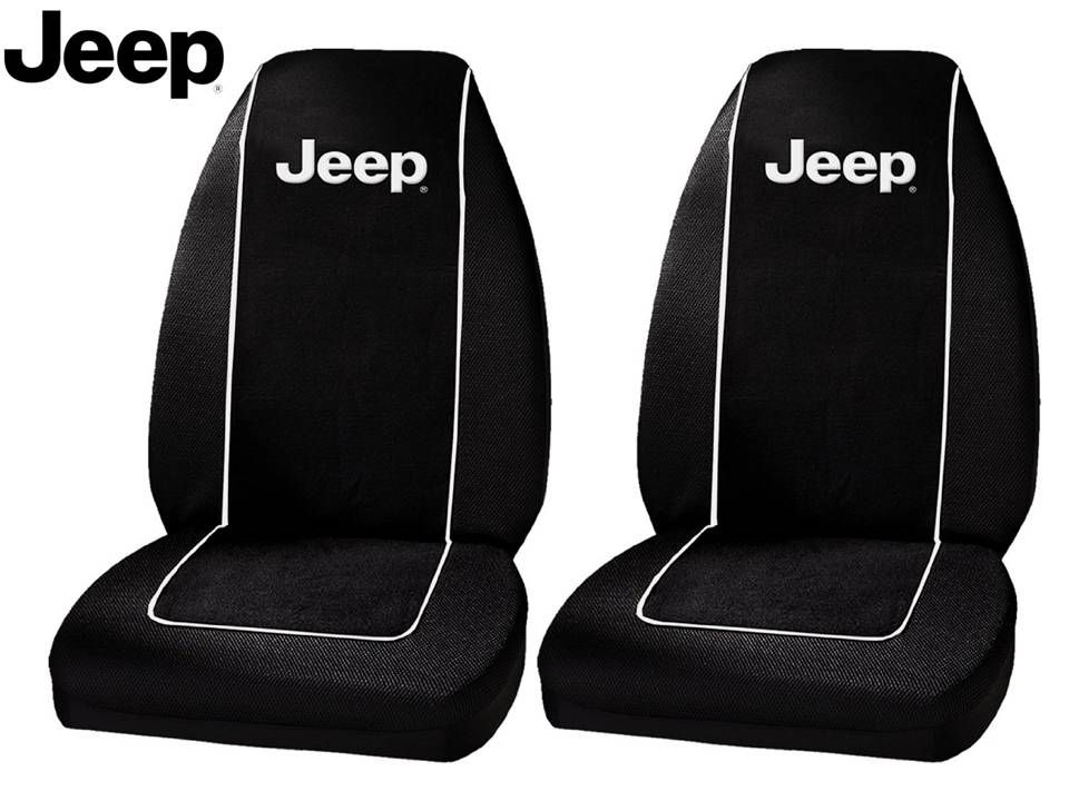 Jeep Original Seat Covers Fits All Jeeps Polyester 1 Pair High Back