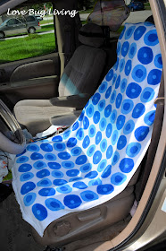 Love Bug Living: Sweaty Towel Car Seat Cover